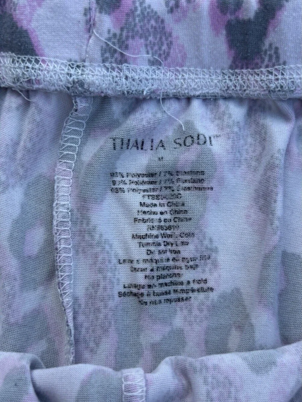 Thalia Sodi Women’s Pink And Grey Cheetah Leopard Pajama Shorts